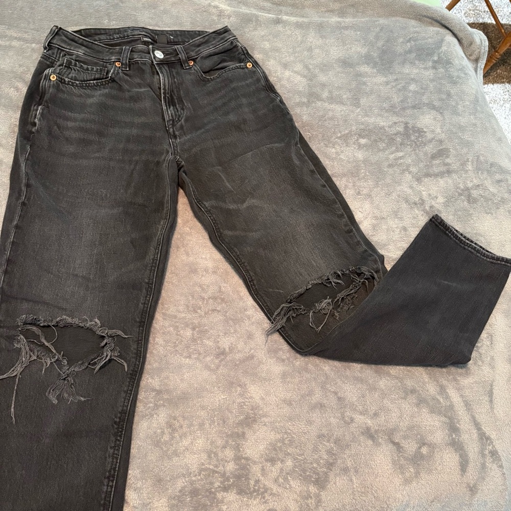 American Eagle Distressed Black Jeans